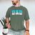 Baseball Dad Ice Cream Drip Happy Fathers Day Men's Comfort Colors T-Shirt Moss Baseball Dad Ice Cream Drip Happy Fathers Day Men's Comfort Colors T-Shirt Moss
