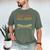 Baseball Dad For Men Dad Life Full Count Never Out Men's Comfort Colors T-Shirt Moss
