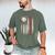 Baseball DAD USA American Flag Fathers Day 4th Of July Men's Comfort Colors T-Shirt Moss