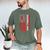 Baseball Dad Usa American Flag Patriotic Dad Father's Day Men's Comfort Colors T-Shirt Moss