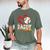 Baseball Daddy Baseball Heart Family Matching Men's Comfort Colors T-Shirt Moss