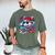 Baseball Drip Icecream Heart Valentine Day Boys Kids Red Men's Comfort Colors T-Shirt Moss
