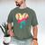 Baseball Drip Melting Ice Cream Baseball Heart Boys Girls Men's Comfort Colors T-Shirt Moss Baseball Drip Melting Ice Cream Baseball Heart Boys Girls Men's Comfort Colors T-Shirt Moss