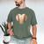 Baseball Heart Shape Valentines Day Love Boys Kids Men Men's Comfort Colors T-Shirt Moss Baseball Heart Shape Valentines Day Love Boys Kids Men Men's Comfort Colors T-Shirt Moss