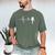 Baseball Heartbeat Pitcher Position Simple Line Art Men's Comfort Colors T-Shirt Moss