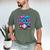 Baseball Ice Cream Drip 100 Days Of School Student Teacher Men's Comfort Colors T-Shirt Moss Baseball Ice Cream Drip 100 Days Of School Student Teacher Men's Comfort Colors T-Shirt Moss