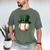 Baseball Leprechaun Hat Saint Patrick Retro Men's Comfort Colors T-Shirt Moss
