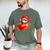 Baseball Valentine's Day Drip Ice Cream Team Men's Comfort Colors T-Shirt Moss Baseball Valentine's Day Drip Ice Cream Team Men's Comfort Colors T-Shirt Moss