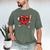 Baseball Valentines Day Heart Boys Sports Love Men's Comfort Colors T-Shirt Moss