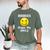 Boobies Make Me Smile Mardi Gras Raglan Baseball Tee Men's Comfort Colors T-Shirt Moss