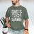 Dad Baseball For Men Baseball Dad's Always In The Game Men's Comfort Colors T-Shirt Moss