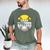 Dada Of Ballers Softball Baseball Dad Men's Comfort Colors T-Shirt Moss