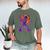 Drip Skeleton Batting Baseball Halloween Men's Comfort Colors T-Shirt Moss