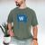 Fly The W Chicago Baseball Winning Flag Distressed Premium Tri-Blend Men's Comfort Colors T-Shirt Moss Fly The W Chicago Baseball Winning Flag Distressed Premium Tri-Blend Men's Comfort Colors T-Shirt Moss