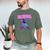 Your Girlfriend Likes My Swing Baseball Quote Boys Men Men's Comfort Colors T-Shirt Moss