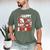 Happy 100 Days Of School Baseball Football PE Teacher Men's Comfort Colors T-Shirt Moss Happy 100 Days Of School Baseball Football PE Teacher Men's Comfort Colors T-Shirt Moss
