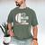 Humor Baseball Fan I Yell Because I Care Baseball Dad Men's Comfort Colors T-Shirt Moss