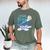Loud Proud Baseball Dad Men's Comfort Colors T-Shirt Moss