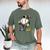 Mardi Gras Ice Cream Drip Baseball Carnival Party Mask Boys Men's Comfort Colors T-Shirt Moss