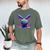 Neon Dripping Baseball And Bats Colorful Sports Art Men's Comfort Colors T-Shirt Moss
