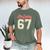 Number 67 Meme Six Seven Baseball Style Kids Boy Teen Men's Comfort Colors T-Shirt Moss Number 67 Meme Six Seven Baseball Style Kids Boy Teen Men's Comfort Colors T-Shirt Moss