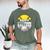 Pappy Of Ballers Softball Baseball Dad Men's Comfort Colors T-Shirt Moss