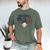 Patriotic Baseball Dad USA Flag American 4th Of July Premium Men's Comfort Colors T-Shirt Moss