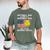 Patriotic Softball Dad Like A Baseball Dad Raglan Baseball Tee Men's Comfort Colors T-Shirt Moss
