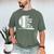 Proud Baseball Dad Fan My Heart Is On That Baseball Field Men's Comfort Colors T-Shirt Moss