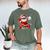 Santa Baseball Christmas Pajamas Xmas Men Boy Toddlers Men's Comfort Colors T-Shirt Moss Santa Baseball Christmas Pajamas Xmas Men Boy Toddlers Men's Comfort Colors T-Shirt Moss