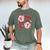 Six Seven Baseball Lover Sports Red Heart Bow Valentine Girl Men's Comfort Colors T-Shirt Moss