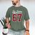 Six Seven Meme Boys Girls Kids 67 Baseball Jersey Men's Comfort Colors T-Shirt Moss