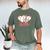 St Louis Leopard Heart Baseball Batter Boys Fan Men's Comfort Colors T-Shirt Moss