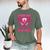 Strike Out Breast Cancer Baseball Ice Cream Drip Men's Comfort Colors T-Shirt Moss
