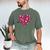 Valentine's Day Baseball Heart Softball Player Sports Lover Men's Comfort Colors T-Shirt Moss