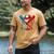 American Baseball Drip Graffiti Ball And Bat Men's Comfort Colors T-Shirt Mustard