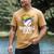 Baseball Dad Happy Fathers Day For Men Boys Kids Men's Comfort Colors T-Shirt Mustard