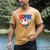 Baseball Drip American Flag Home Plate 4th Of July Patriotic Men's Comfort Colors T-Shirt Mustard