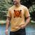 Baseball Drip Angry Lava Slime Ball Graphic Men's Comfort Colors T-Shirt Mustard