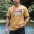 Baseball Mama Lightning Bolt Checkered Varsity Mother's Day Men's Comfort Colors T-Shirt Mustard