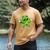 Lucky Shamrock Playing Baseball St Patrick's Kids Boys Men's Comfort Colors T-Shirt Mustard