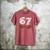 67 Trend Baseball Glove Number Style Men's Comfort Colors T-Shirt Crimson 67 Trend Baseball Glove Number Style Men's Comfort Colors T-Shirt Crimson