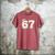 Baseball 67 Dripping Six Seven Drip Boys Gen Z Men's Comfort Colors T-Shirt Crimson Baseball 67 Dripping Six Seven Drip Boys Gen Z Men's Comfort Colors T-Shirt Crimson