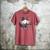 Baseball Dad American Flag Bow Sports Premium Men's Comfort Colors T-Shirt Crimson