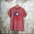 Baseball Dad USA American Flag 4th Of July Men's Comfort Colors T-Shirt Crimson