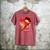 Baseball Heart Valentine Baseball Ice Cream Drip Boys Girls Men's Comfort Colors T-Shirt Crimson
