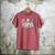 Baseball Mama Lightning Bolt Checkered Varsity Mother's Day Men's Comfort Colors T-Shirt Crimson