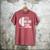 Humor Baseball Fan I Yell Because I Care Baseball Dad Men's Comfort Colors T-Shirt Crimson