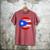 Puerto Rico Baseball Flag Boricua Beisbol Fan Gear Men's Comfort Colors T-Shirt Crimson