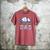Retro Baseball Dad Happy Fathers Day For Men Sports Lovers Men's Comfort Colors T-Shirt Crimson